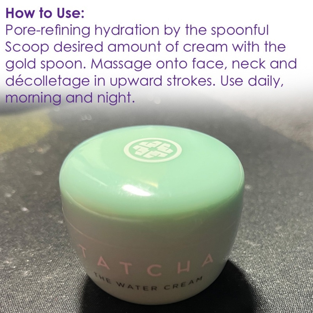 TATCHA The Water Cream Lightweight Pore-Refining Moisturizer - Picture 3 of 12